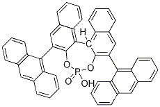 Molecular Structure of 361342-52-1 (S-3,3'-Bis(9-anthracenyl)-1,1'-binaphthyl-2,2'-diyl hydrogenphosphate)